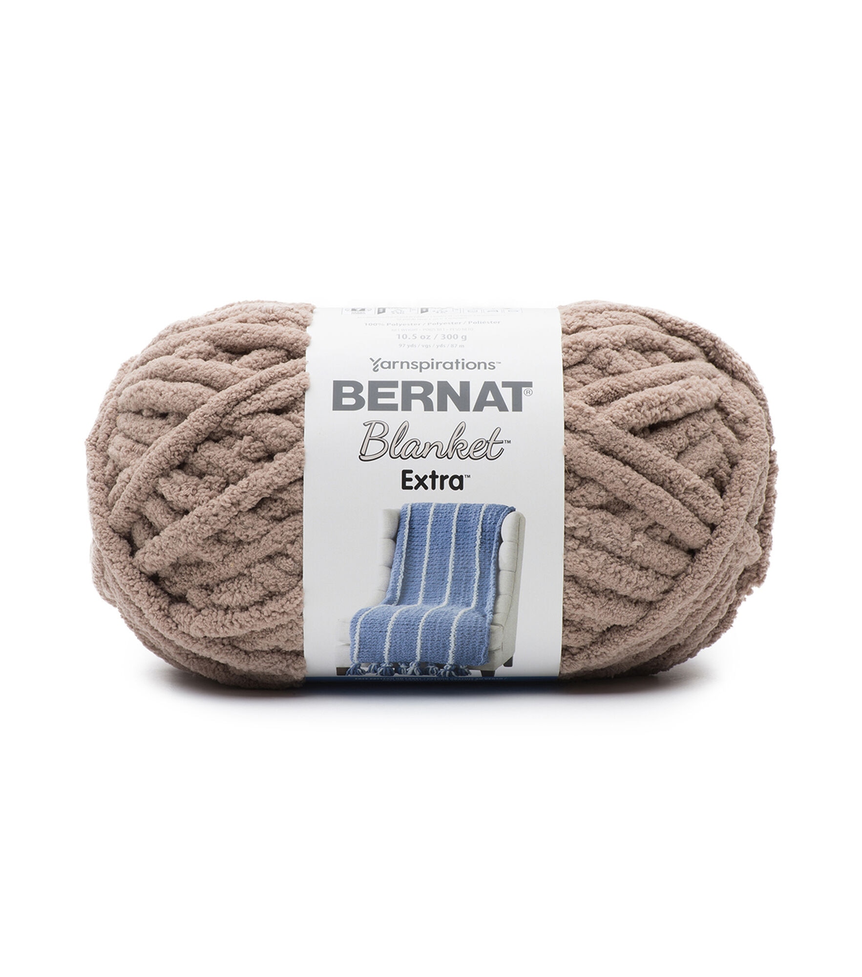 Bernat Blanket Extra 97yds Jumbo Polyester Yarn, Mushroom, hi-res