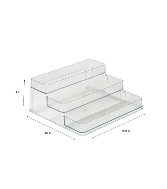 Simplify 3-Tier Cabinet Organizer, Clear