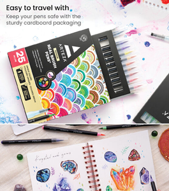 Premium Brush Pens 49Pk - Brush Pens & Markers - Art Supplies & Painting
