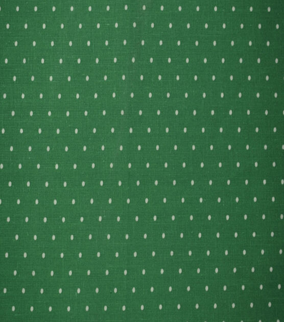 Pin Dots on Dark Green Quilt Cotton Fabric by Quilter's Showcase