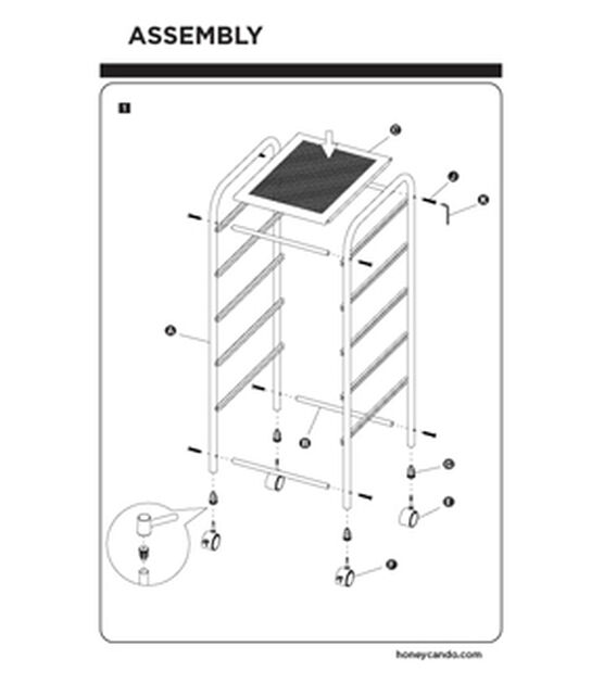 37" Steel Rolling Storage Cart With Clear Plastic 5 Drawers by Top Notch, , hi-res, image 11