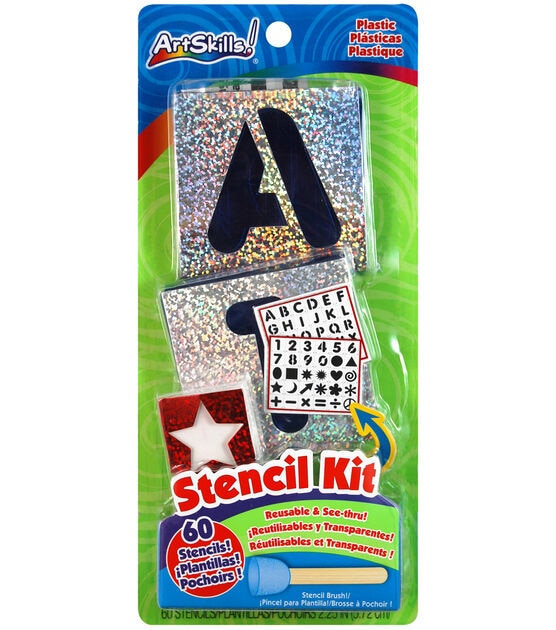 YESTUNE 40pcs Alphabet Letter Stencil Reusable Plastic Template for DIY  Drawing Painting