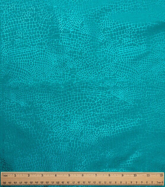 Dragonfly Wing Texture Teal Quilt Foil Cotton Fabric by Keepsake Calico, , hi-res, image 2