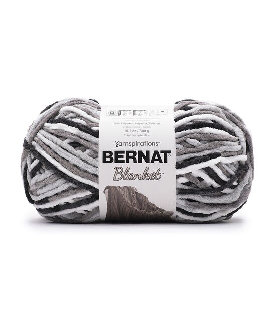 Bernat® Blanket™ #6 Super Bulky Polyester Yarn, Gray Storm Varg  10.5oz/300g, 220 Yards (4 Pack)