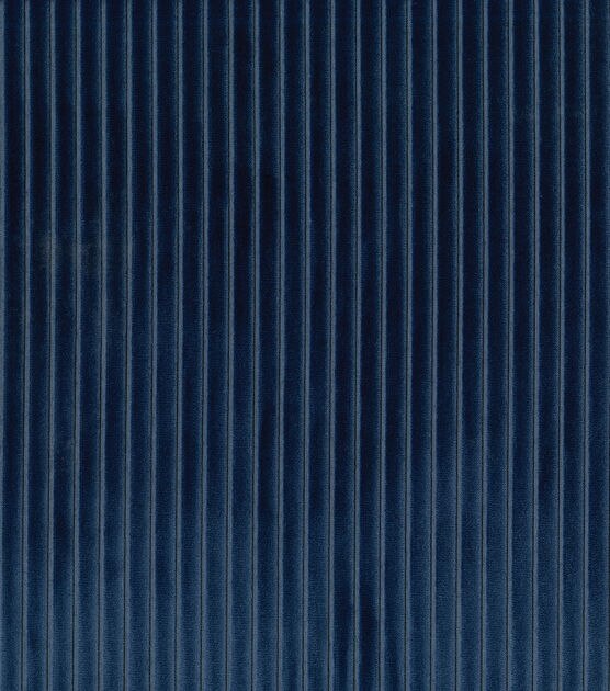 Indigo Chord Velvet Rib Fabric Solids Swatch