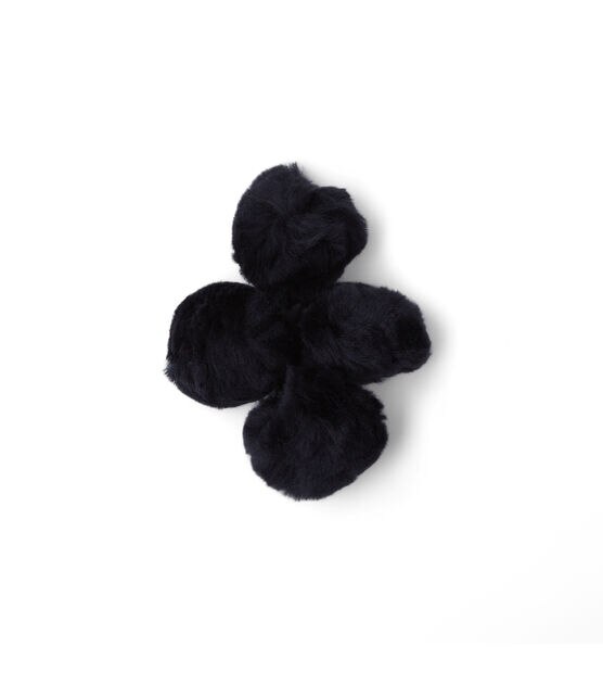 Pop! 2 Black Pom Poms 4pk - Kids Craft Basics - Kids - Joann Fabric and Craft Stores