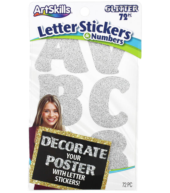ArtSkills Alpha LetterNumber Stickers 2 12 Assorted Colors Pack Of 110 -  Office Depot