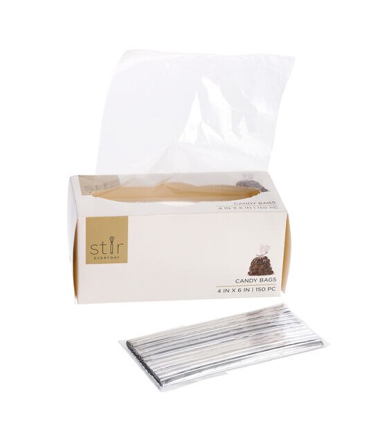 4 x 9.5 Dots Cellophane Treat Bags With Twist Ties 20pk by STIR