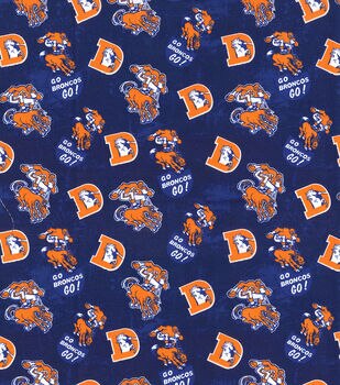 FLEECE Fabric Traditions NFL Denver Broncos Fleece 