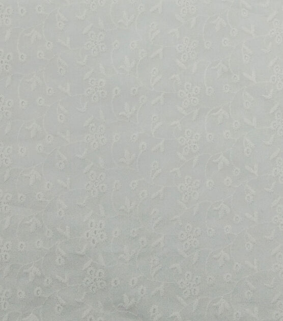 White Eyelet Fabric Dye-able Embroidered Eyelet Cotton Fabric