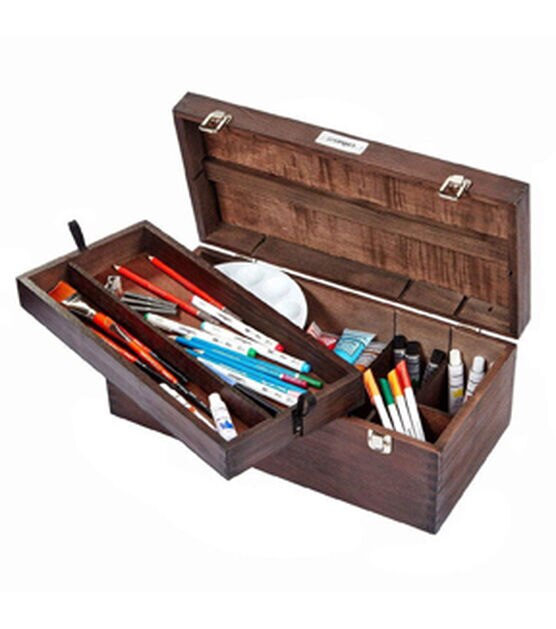 KINGART® Wooden Artist Storage Box, 6-Drawer, Designed Storage for