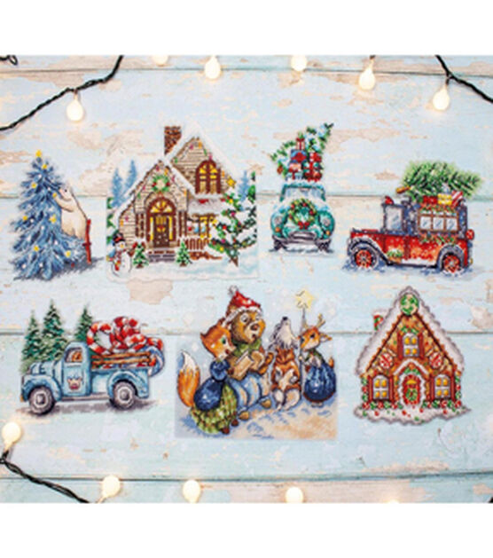 Lotsa Christmas Ornaments - Counted Cross Stitch Kit - Janlynn – Embroidery  Outpost