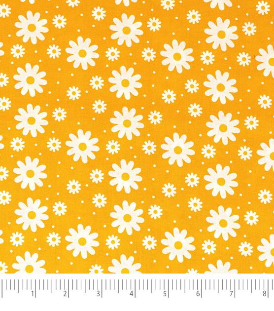 SINGER Sunflower & Daisy Cotton Fabric, Sunflower Fabric 