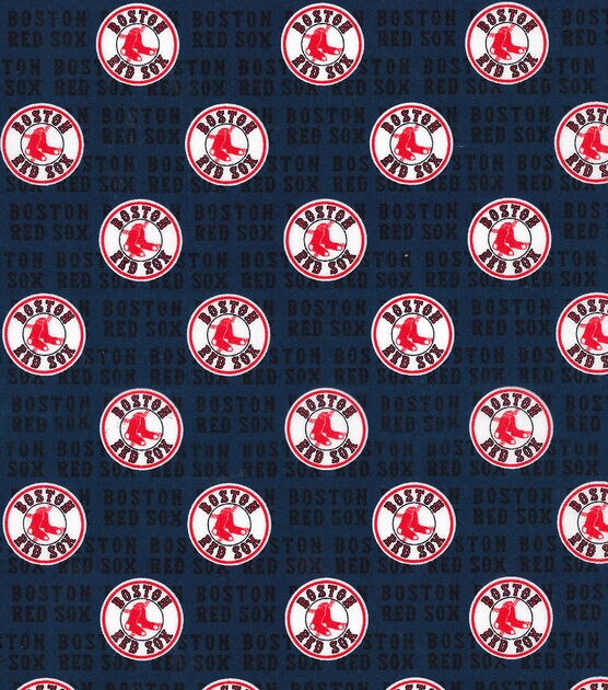 Boston Red Sox Cotton Fabric 58-Blue