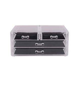 BeadSmith® Six-Compartment Plastic Organizer Box 3-1/4 x 3/4 Inch