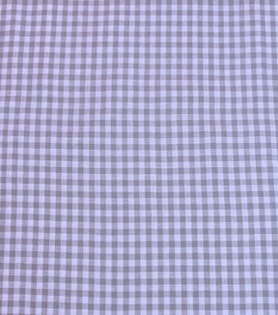 Blue & White Gingham Linen Fabric