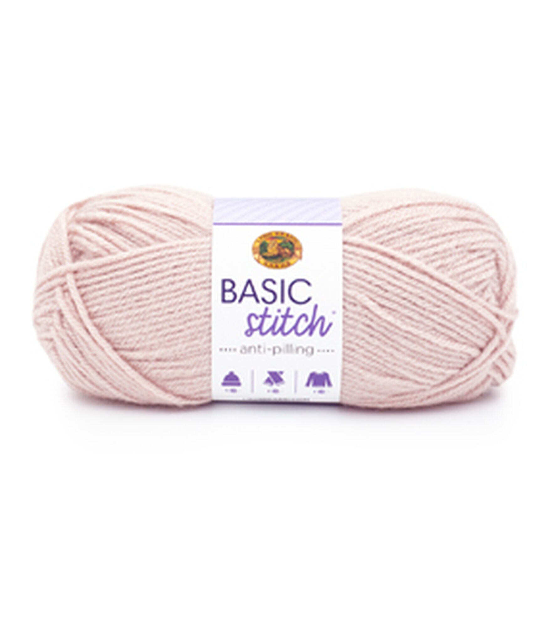 Lion Brand Basic Stitch Anti Pilling Worsted Acrylic Yarn, Blush, hi-res