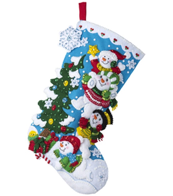 Bucilla 4 Nordic Christmas Felt Ornament Kit 6ct