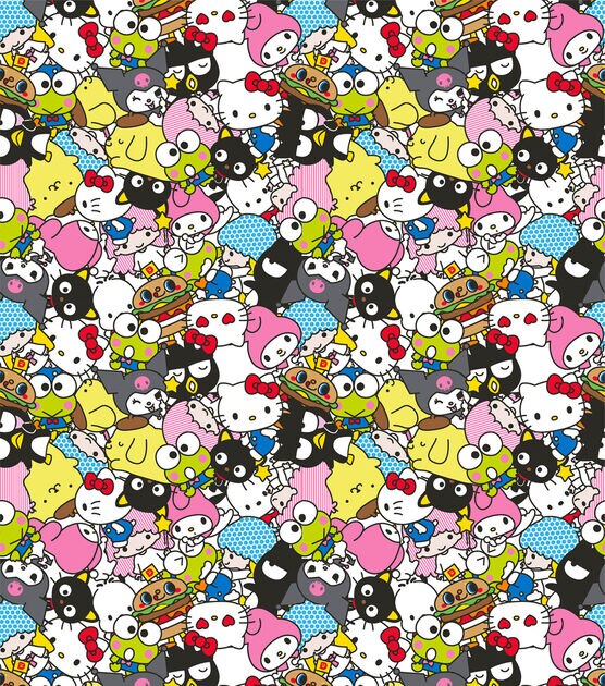 Hello Kitty Friends Pack Cotton Fabric