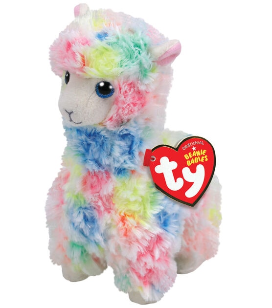 Ty Inc 6 Beanie Babies Multicolor Regular Lola Llama Plush Toy