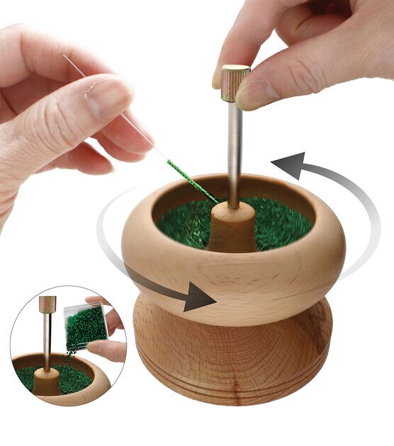 Generic Wooden Bead Loader Making Bead String Beads Bead Spinner