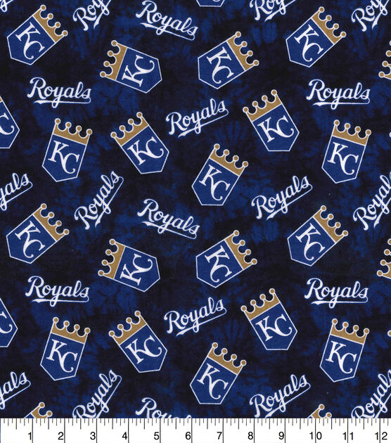 Fabric Traditions Kansas City Royals MLB Tie Dye Flannel Fabric, , hi-res, image 2