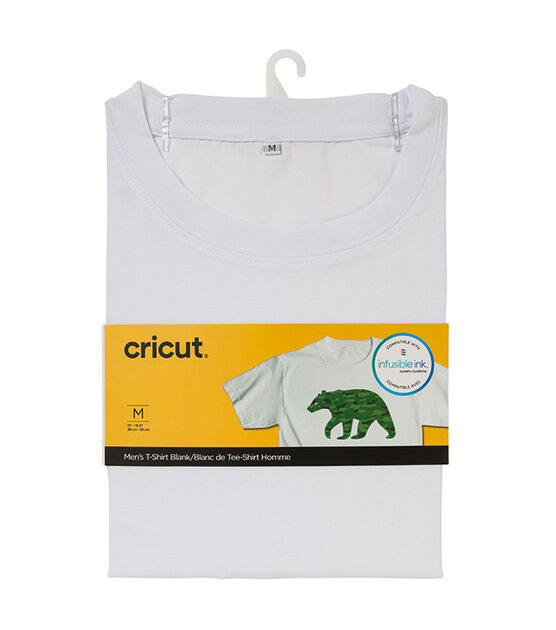 Cricut White Infusible Ink Men's Crew Neck T Shirt Blank