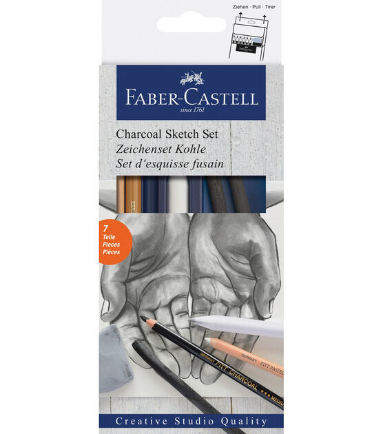 Vine Charcoal Soft Black 25 Charcoal Sticks for Drawing Sketching