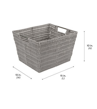 Simplify 14 x 6 Clear Plastic Storage Bin