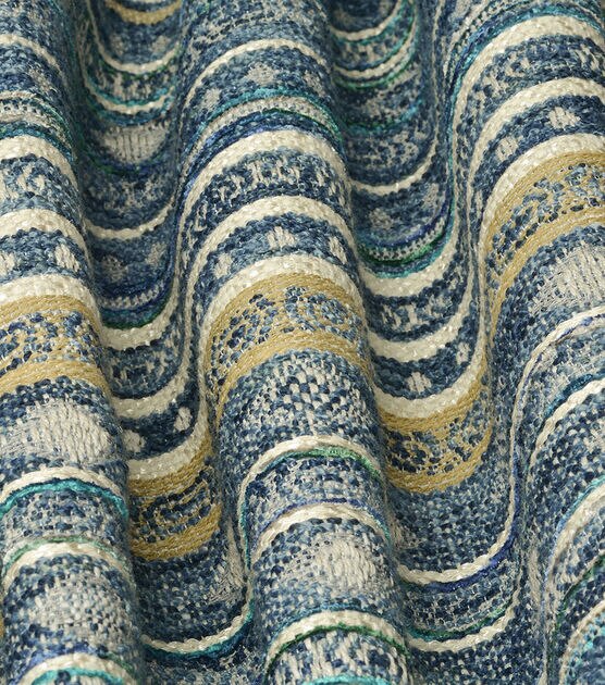 PKL Studios Lapis Trailhead Stripe Chenille Fabric by P/K Lifestyles