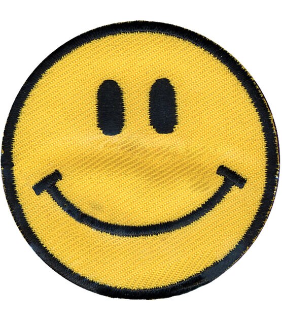 2.00 Rainbow Smiley Face Iron Patch Applique- Fabric Patch