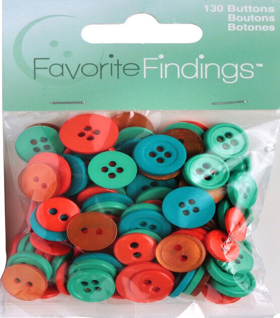 Favorite Findings Natural Wood Buttons By Loops & Threads®