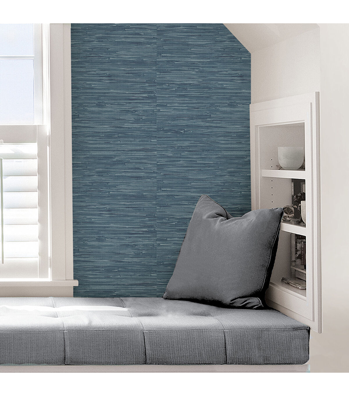 RoomMates RMK11698RL Faux Grasscloth Weave Peel  Stick Wallpaper for 2829  sq ft Navy 1  Kroger