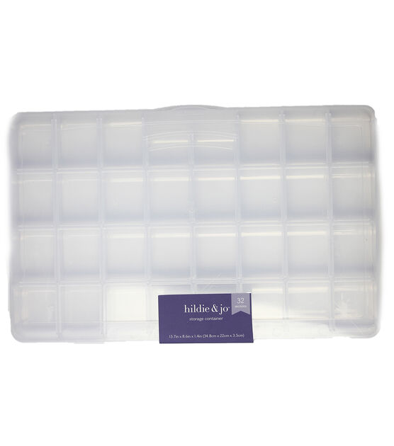 14" Plastic Deluxe Bead Organizer With 32 Compartments by hildie & jo