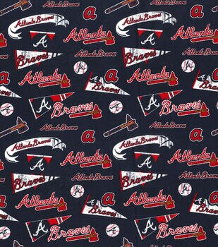 Atlanta Braves Baseball Cotton Fabric -  Denmark