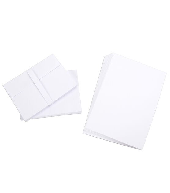 Winter White Happy New Year Cards & Envelopes, 5x7 (set of 18)