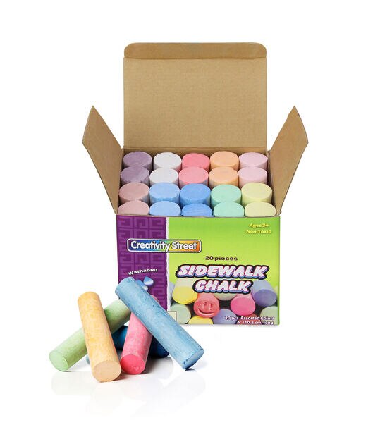 Creativity Street 120ct Assorted Sidewalk Chalk Sticks