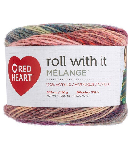 Red Heart Paparazzi Roll With It Melange Yarn (4 - Medium), Free Shipping  at Yarn Canada