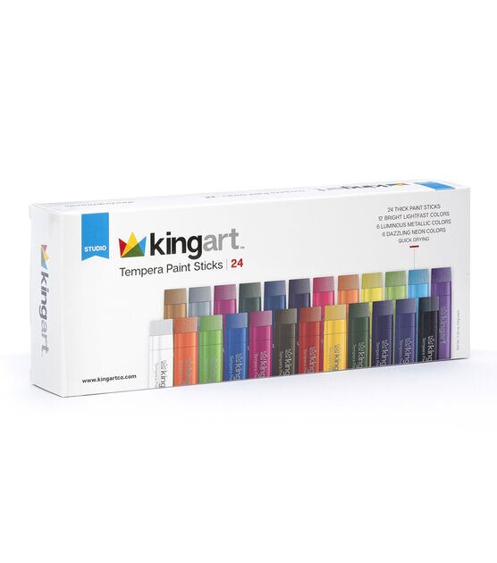 Thin Stix, Set of 6 - The Finer Detail Solid Tempera Paint Sticks