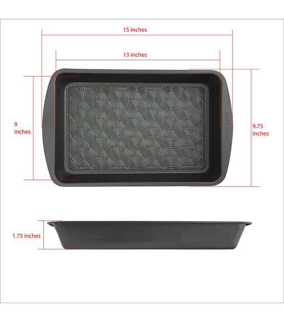 at Home Metal 9 x 13 Grey Cake Pan