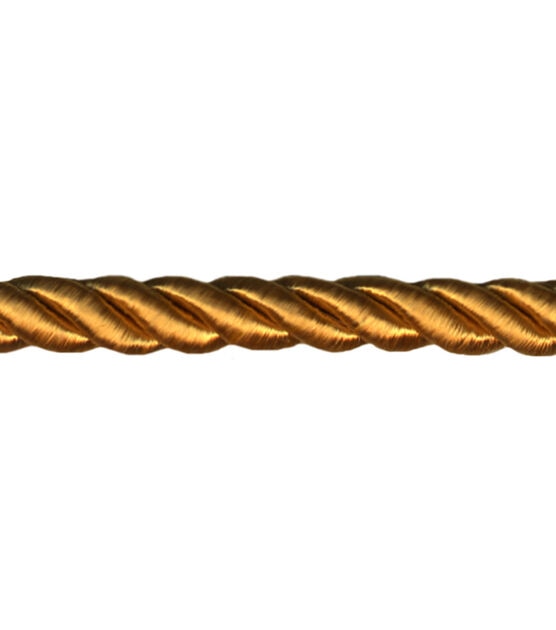 8 Mm Gold Satin Twist Cord, Gold Decoration Trim 5yards Gold Cord