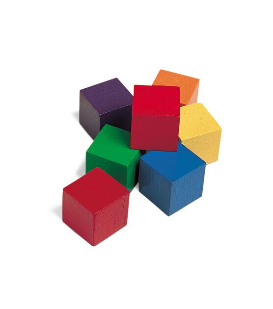 Learning Resources 1" Multicolor Wood Cubes 102ct