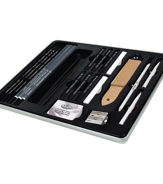 Essentials Medium Charcoal Art Set w/TiN