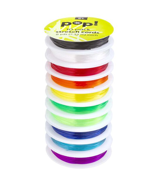 POP! Possibilities 10 pk Stretch Cords - Rainbow