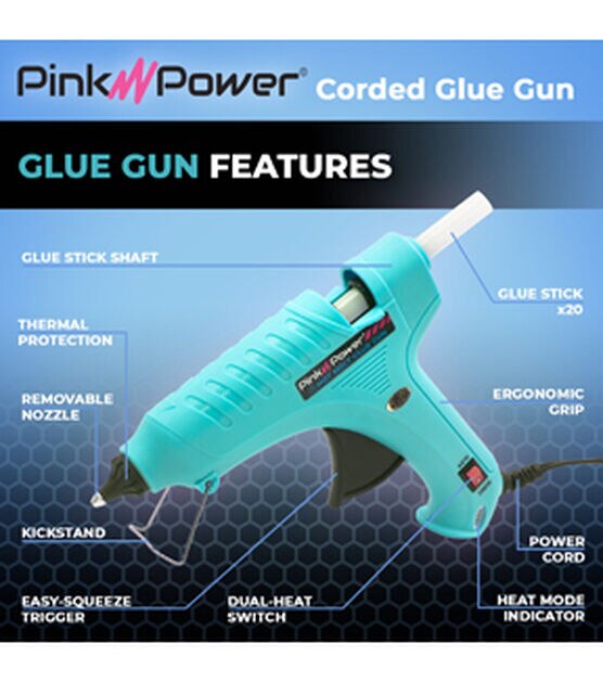 We R Memory Keepers Maker's Glue Gun Kit-Pink