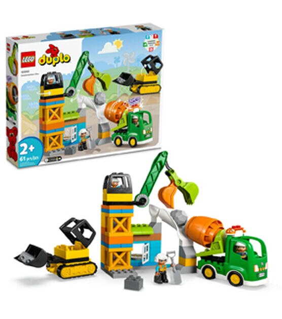 LEGO 61pc Duplo Town Construction Site 10990 Building Toy Set