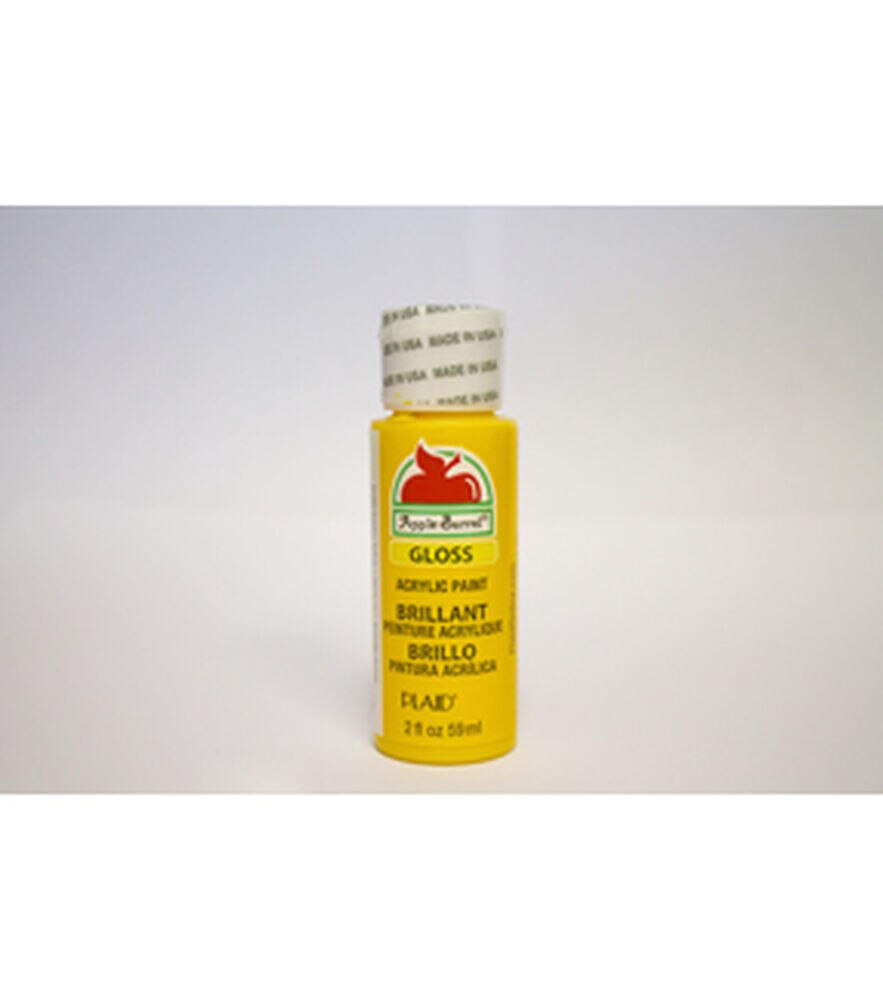 Apple Barrel Golden Yellow Gloss Finish Acrylic Craft Paint - 2 fl oz