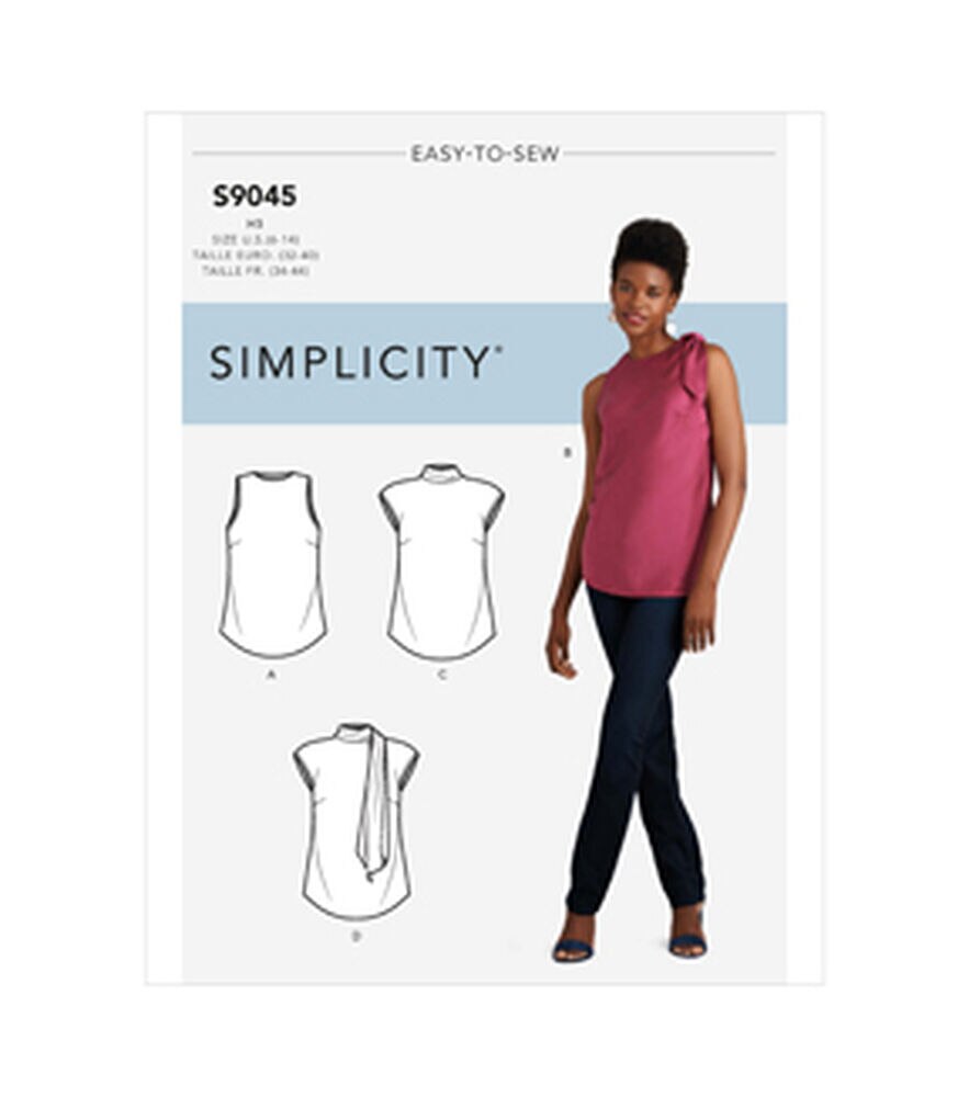 Sewing Pattern for Womens Top in Misses Sizes 8 to 20, Easy Sew