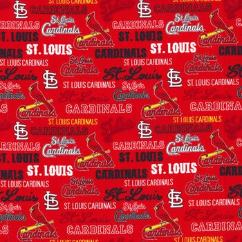 Fabric Traditions St. Louis Cardinals Flannel Fabric Tie Dye