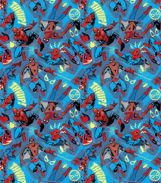 Marvel's Spider-Man Geometric Cotton Fabric –